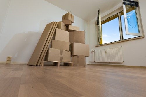 A pricing estimate being prepared for a small apartment removal