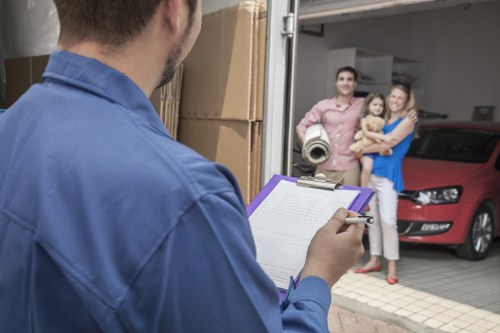 Queenspark moving crew preparing for a secure and insured move